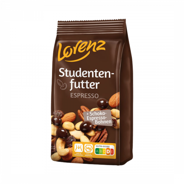 Lorenz Studentenfutter Espresso, 150 Gramm